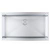 VEVOR Kitchen Sink, 304 Stainless Steel Drop-In Sinks, Undermount Single Bowl Basin with Ledge and Accessories