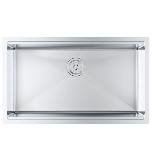 VEVOR Kitchen Sink, 304 Stainless Steel Drop-In Sinks, Undermount Single Bowl Basin with Ledge and Accessories